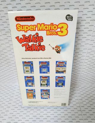 SUPER MARIO BROS 3 WALKIE TALKIE NINTENDO 1989
