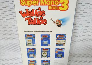 SUPER MARIO BROS 3 WALKIE TALKIE NINTENDO 1989
