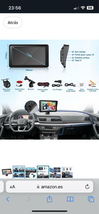 Pantalla 7” CARPLAY - ANDROID AUTO  •PRECINTADO•