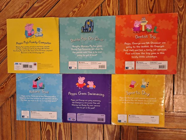 6 libros de Peppa (inglés)