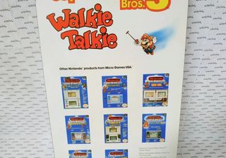 SUPER MARIO BROS 3 WALKIE TALKIE NINTENDO 1989 