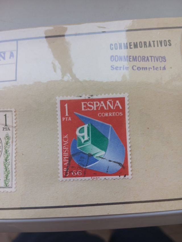 Sellos España: 20 ptas. conmemorativos, colección