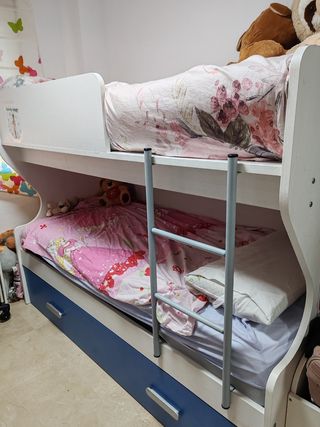 Litera juvenil 2 camas 90cm + nido