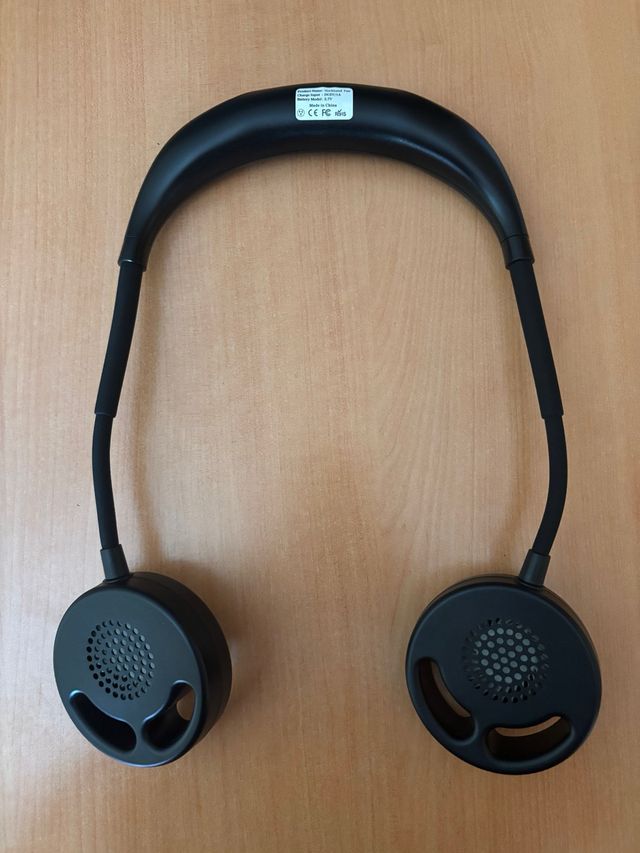 Ventilador cuello: manos libres