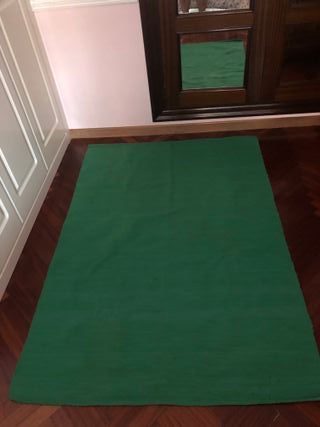 Alfombra verde lavable - Como nueva