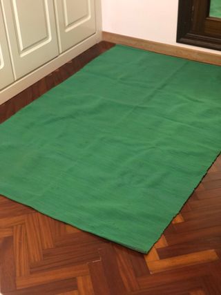 Alfombra verde lavable - Como nueva