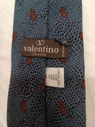 Cravatta Valentino Garavani blu/rossa