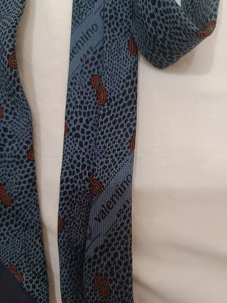 Cravatta Valentino Garavani blu/rossa