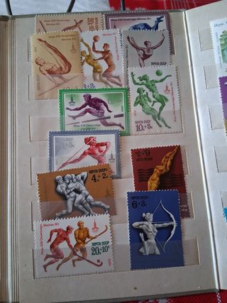 Álbum sellos Olimpiadas 80