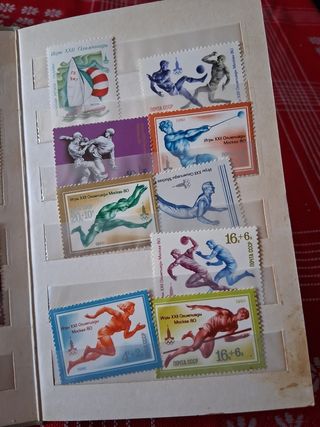 Álbum sellos Olimpiadas 80