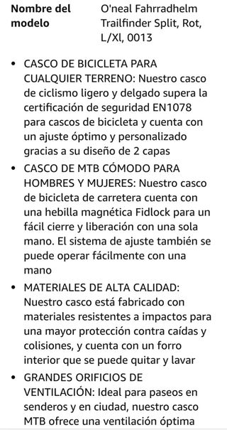 Casco O'NEAL MTB,Enduro