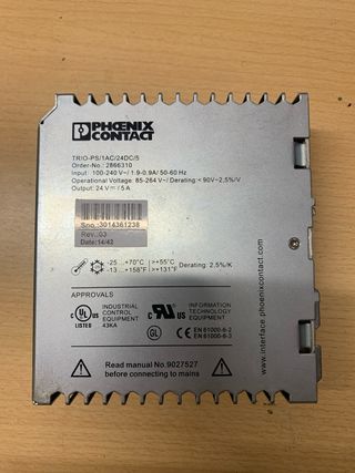 Fuente alimentación Trio Power 24V 5A