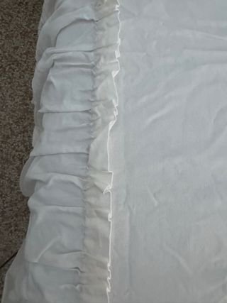 Colcha blanca - antigua cama 135 cm
