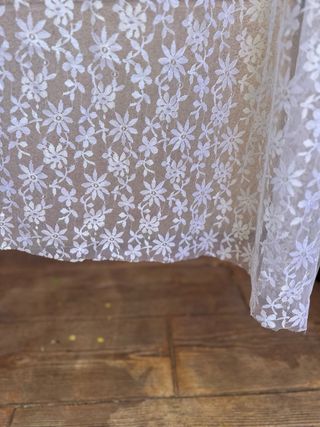 Cortinas blancas de tela