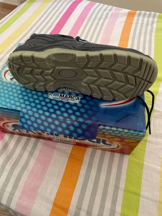 Zapato seguridad Marca - Negro/Azul