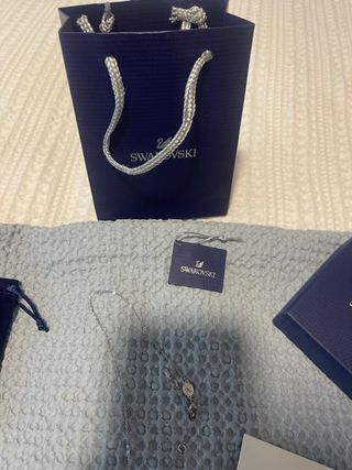 Collar Swarovski Cruz - Plata