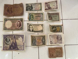 Billetes antiguos España