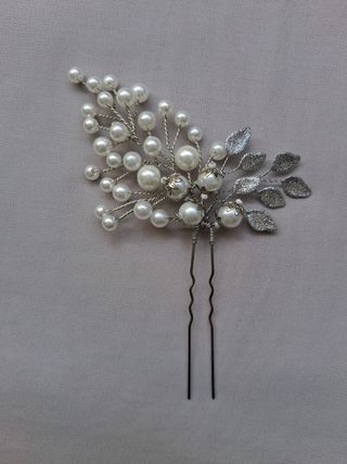 Tocado (2 horquillas) boda, fiesta, evento