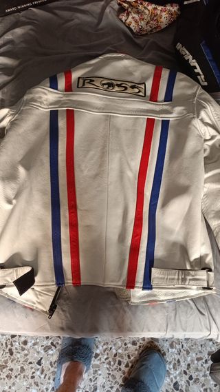 Chaqueta moto cuero Ross