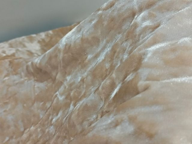 Retal terciopelo camel - elástico