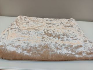 Retal terciopelo camel - elástico