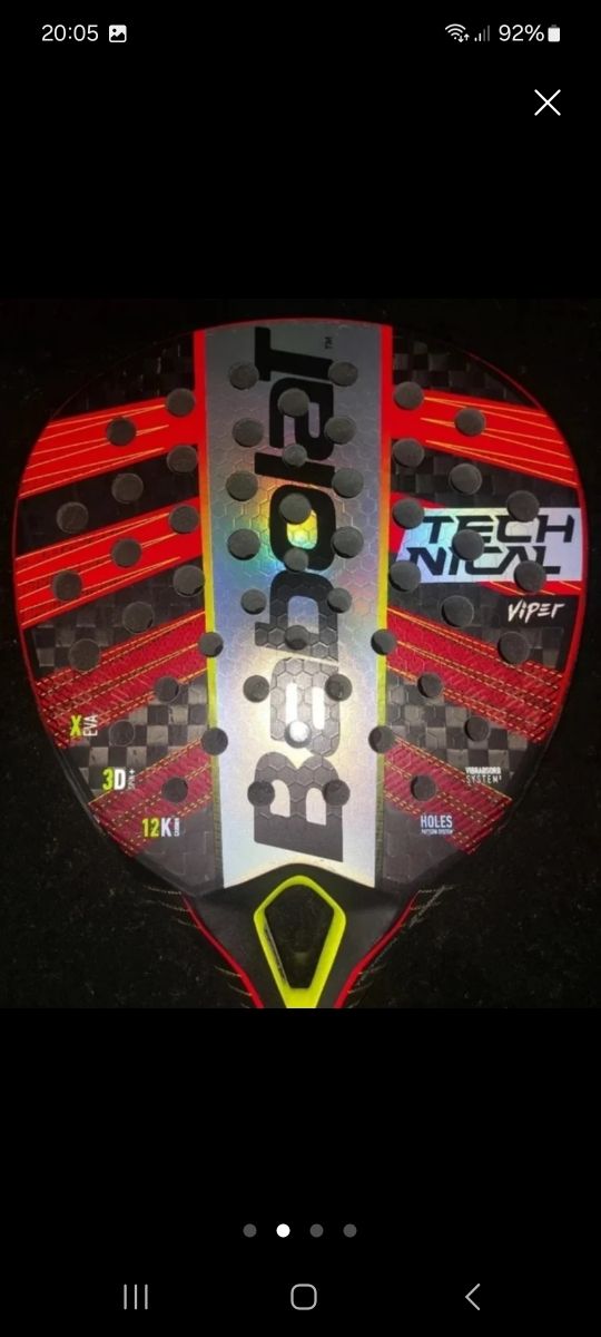 Pala Babolat Viper: Impecable