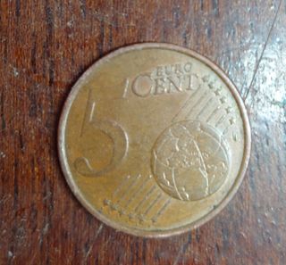Moneda de 5 céntimos Francesa (1999)
