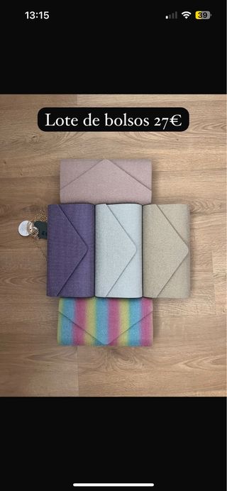 Lote 5 bolsos fiesta - multicolor