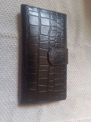 Monedero OSPREY negro - Piel