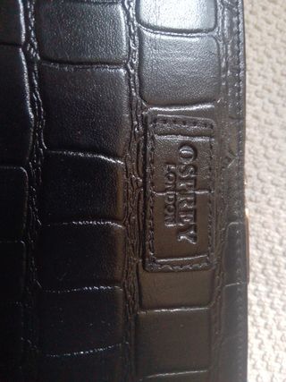 Monedero OSPREY negro - Piel