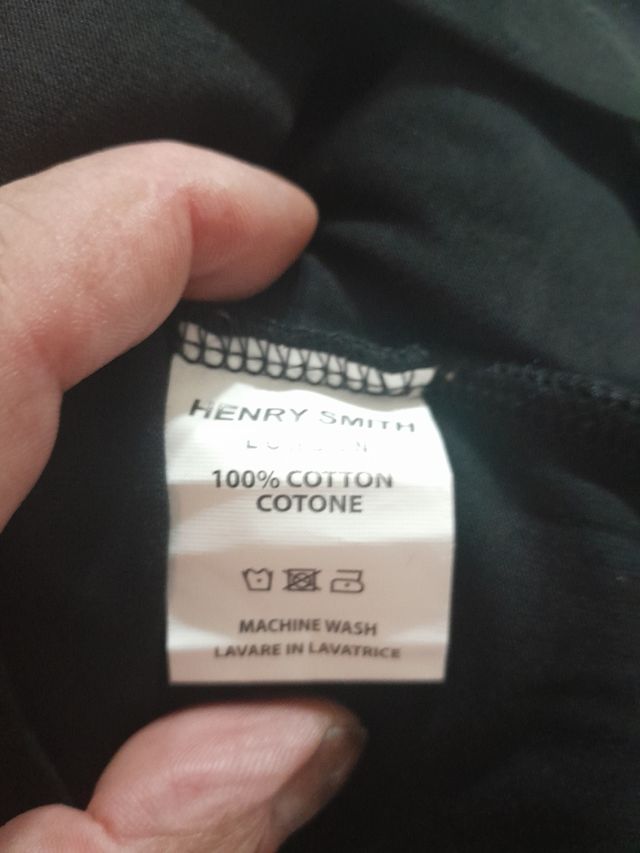 Maglia Henry Smith nera tg.M