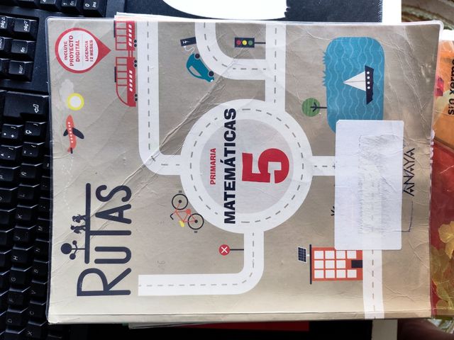 Matemáticas 5⁰ primaria. RUTAS. Editorial Anaya