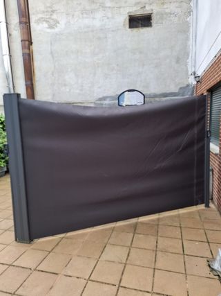 Toldo cortavientos doble - terraza seminuevo