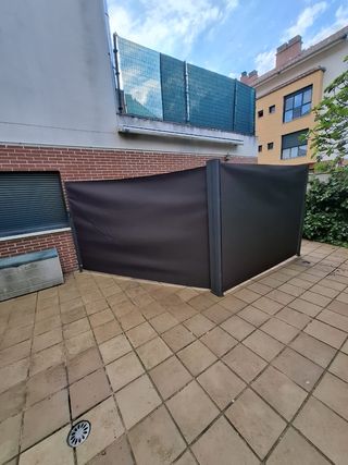 Toldo cortavientos doble - terraza seminuevo