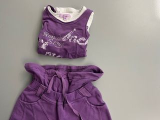 Completo bambina 4 anni viola