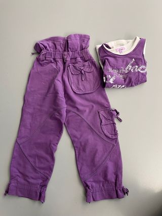 Completo bambina 4 anni viola