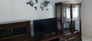 Mueble salón madera maciza wengé