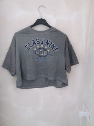Crop top grigio - Class Nine