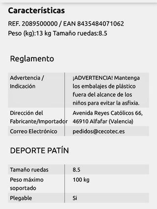 Patinete Eléctrico Cecotec Bongo M30