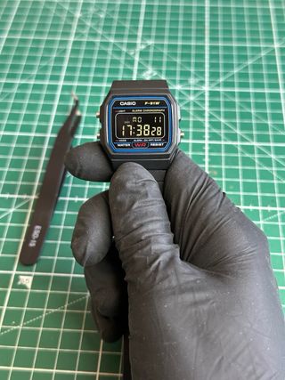 Casio F91W “Phantom” Custom Negative Display