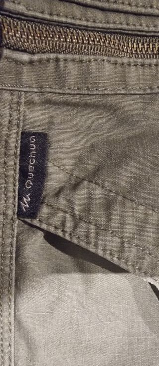 Bermudas cargo verde oliva hombre
