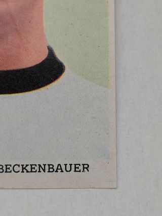 Cromo Franz Beckenbauer  1970 editorial Machado.