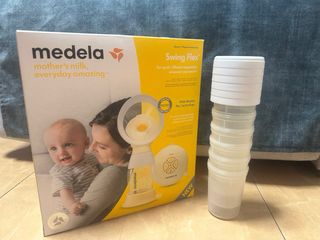 Sacaleches eléctrico Medela y 6 botes Suavinex