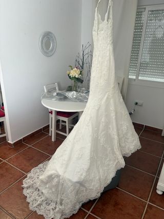 Vestido novia blanco - Talla 38-40