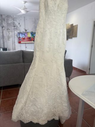 Vestido novia blanco - Talla 38-40