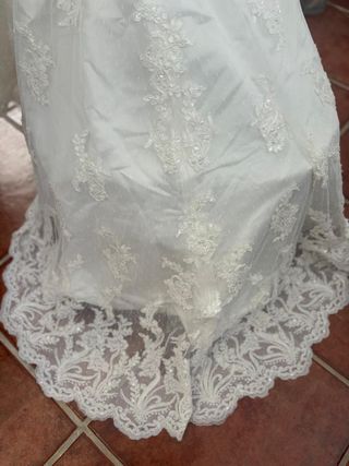 Vestido novia blanco - Talla 38-40