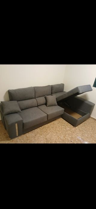 Sofás chaise longue gris
