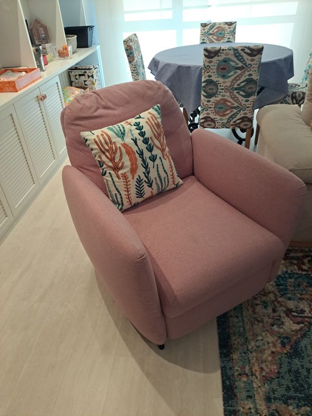 Sillón Ikea Rosa - Como nuevo