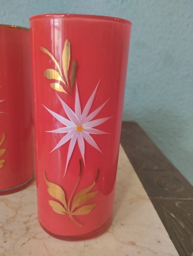 Vasos vintage años 60