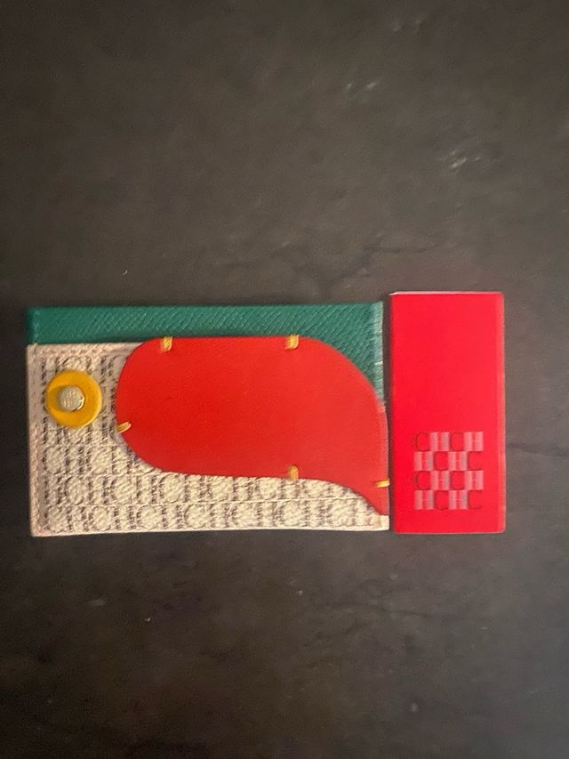 Tarjetero Carolina Herrera - Verde Rojo